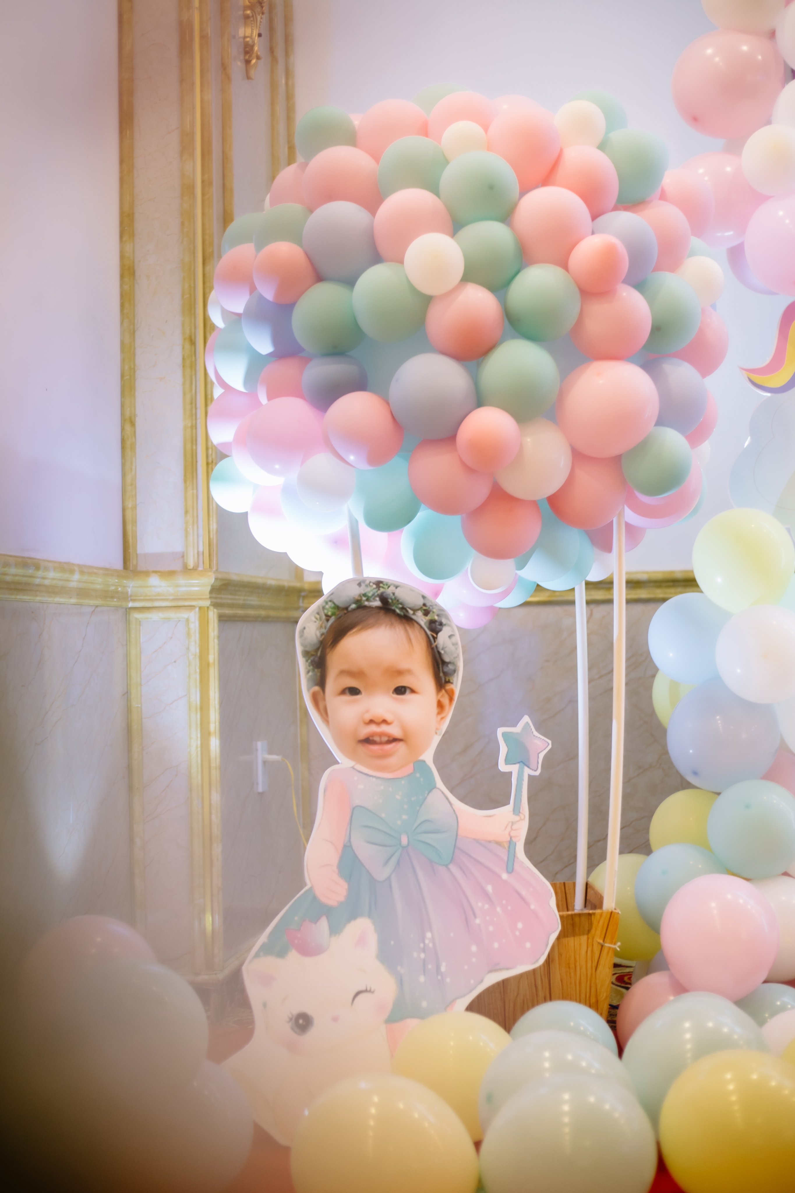 Trang trí 3D tiệc bé KaMy